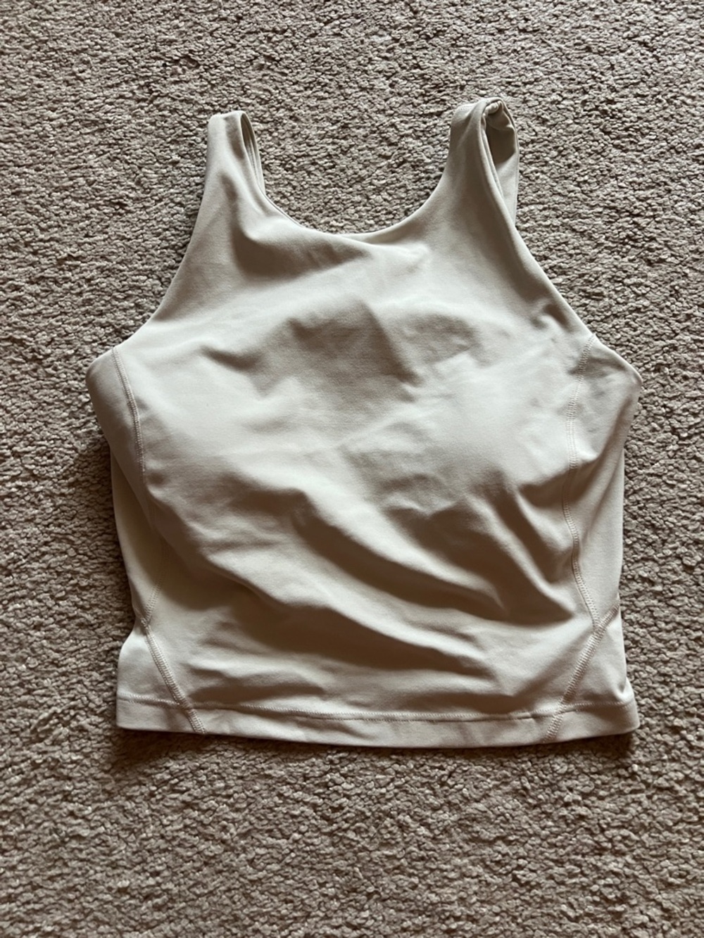lululemon athletica Cream High-Neck Tank